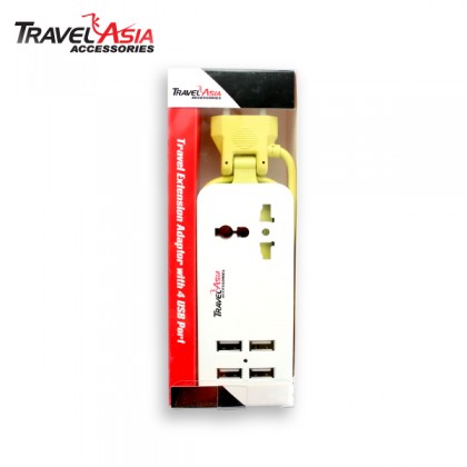 Travel Extension Adaptor with 4 USB Port